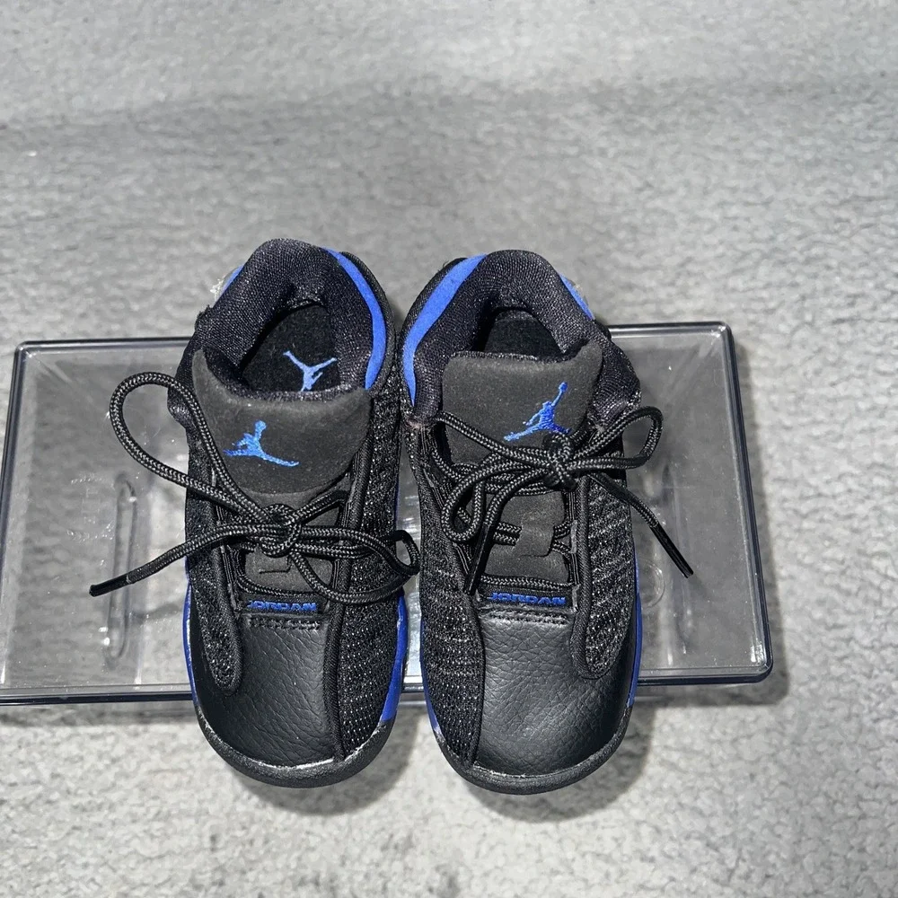 Nike Air Jordan 13 Retro Sneakers Toddler Sz 6C Black/Hyper Royal Shoe 414581040